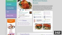 Video - Recipe page