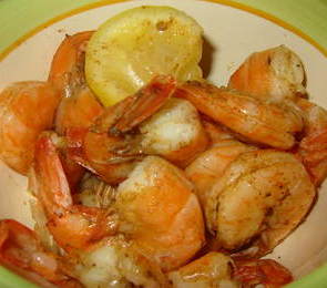 Beer Steamed Shrimp with Two Sauces