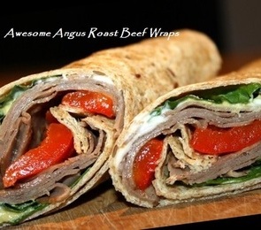 Awesome Angus Roast Beef Wraps
