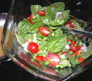 Simple Spinach Salad Recipe Recipezazz Com