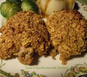 Oven-Fried Buttermilk Chicken (Spicy)