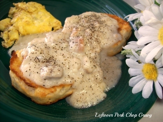 Leftover Pork Chop Gravy Recipe Recipezazz Com leftover pork chop gravy