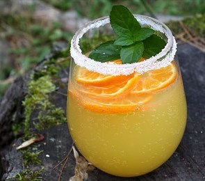 Orange Tonic Water and Vodka