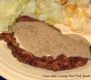 Cajun Style Country Fried Pork Steaks