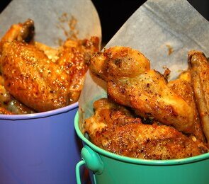 Oven Baked Peppered Buffalo Wings
