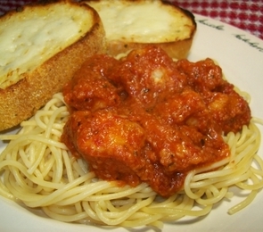 Pork Parmesan With Pasta