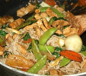 Pork Noodle Stir-Fry