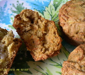 Apple Carrot Nut Muffins