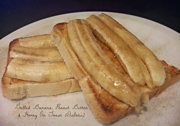 Grilled Banana Peanut Butter Honey On Toast Diabetic Recipe Recipezazz Com Grilled Banana Peanut Butter Honey On Toast Diabetic Recipe Recipezazz Com