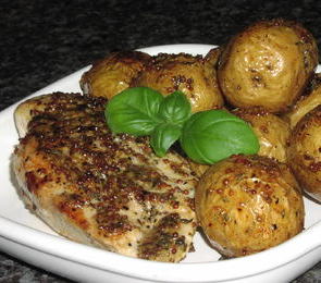 Sheet Pan Chicken With Roasted Baby Potatoes
