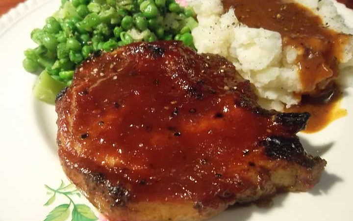 bbq pork chops oven temp - Again