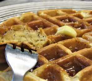 Lemon Poppyseed Waffles