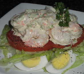 Shrimp Salad On Tomatoes