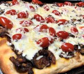 Focaccia With Eggplant & Stracchino