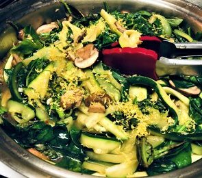 Zucchini Aglio e Olio With-Mushrooms