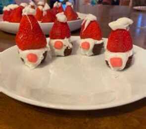 Gnome Brownie Bites
