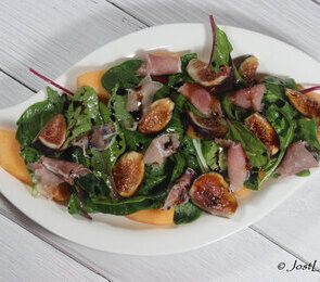 Melon and Fig Salad With Prosciutto