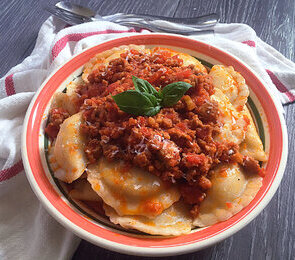 Perogy Sausage Bolognese
